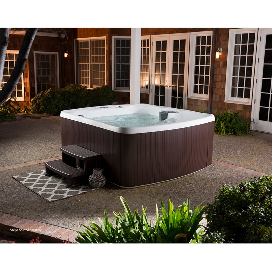 Lifesmart Spas LS500 Plus 110 Volt 5-Person 23-Jet Rectangle Plug and Play Hot Tub with Ozonator